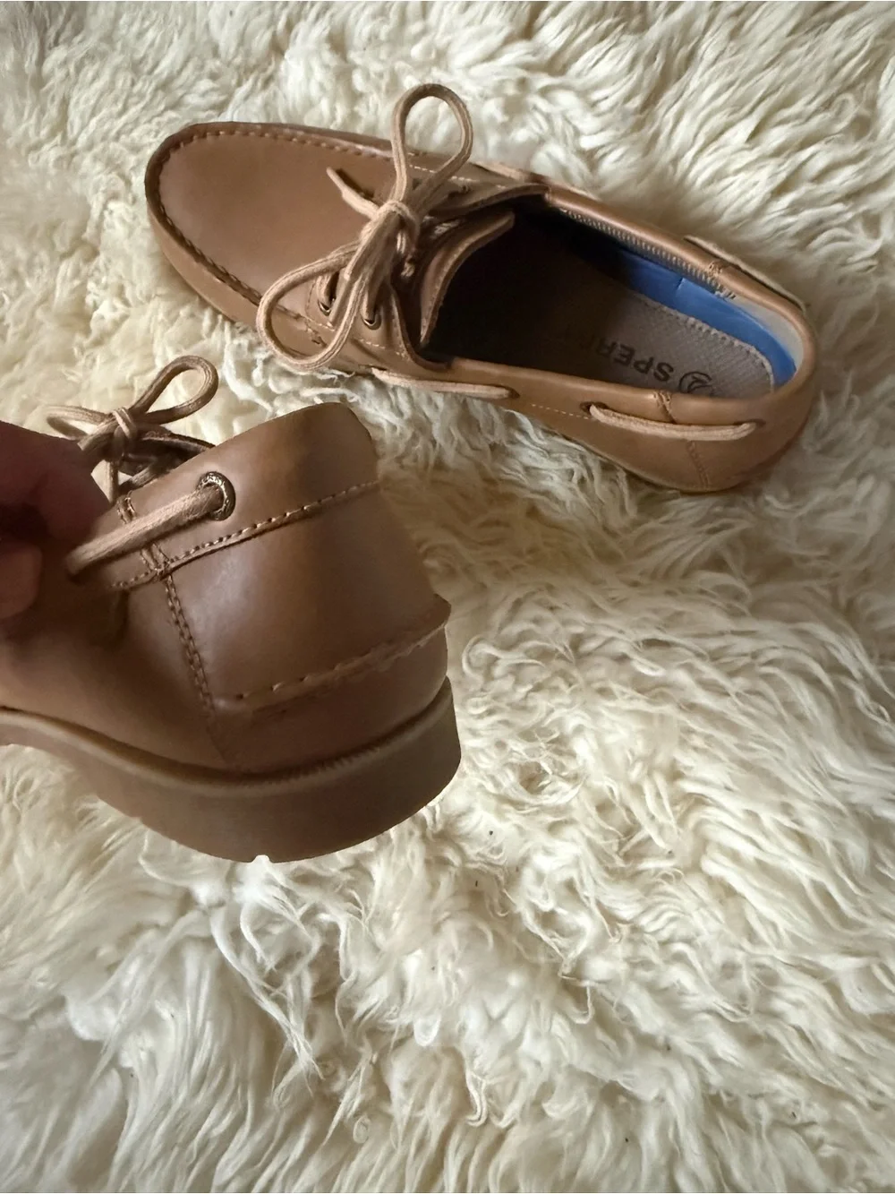 NEW $110 Sperry Men’s 8.5 Brown Leather Boat Shoes Slip On Loafers comfy sneaker
